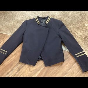 Military inspired wool jacket